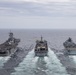 USS Iwo Jima Conducts RAS with USNS Supply and HMS Albion