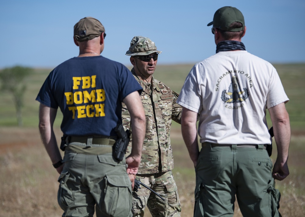 Beale hosts post-blast training with FBI and local law enforcement