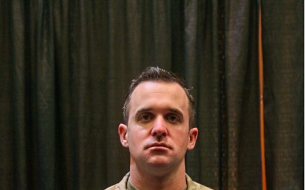 Army Staff Sgt. Cameron Swanson discusses his experience at Wisconsin Center.