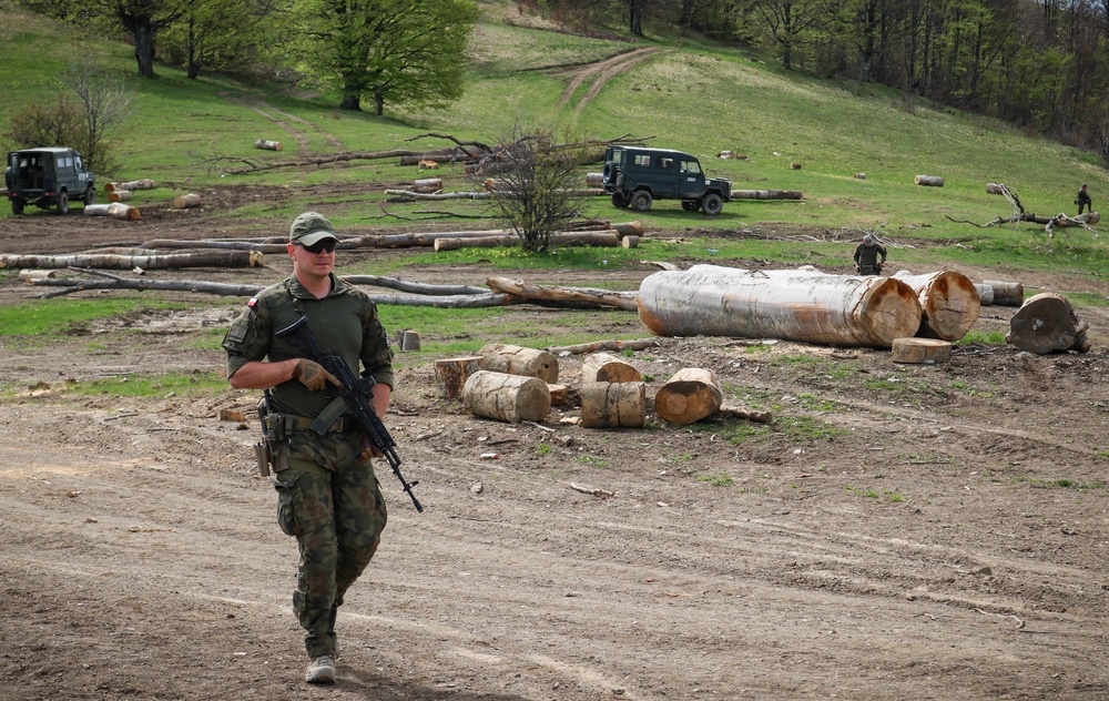 Polish KFOR soldier conducts ABL patrol