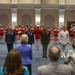 Barracks Marines move indoors for Friday Evening Parade