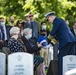 Military Funeral Honors with Funeral Escort are Conducted for retired U.S. Coast Guard Rear Adm. Marshall E. Gilbert in Section 33