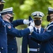 Military Funeral Honors with Funeral Escort are Conducted for retired U.S. Coast Guard Rear Adm. Marshall E. Gilbert in Section 33