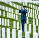 Military Funeral Honors with Funeral Escort are Conducted for retired U.S. Coast Guard Rear Adm. Marshall E. Gilbert in Section 33