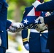 Military Funeral Honors with Funeral Escort are Conducted for retired U.S. Coast Guard Rear Adm. Marshall E. Gilbert in Section 33