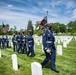 Military Funeral Honors with Funeral Escort are Conducted for retired U.S. Coast Guard Rear Adm. Marshall E. Gilbert in Section 33