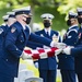 Military Funeral Honors with Funeral Escort are Conducted for retired U.S. Coast Guard Rear Adm. Marshall E. Gilbert in Section 33