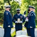 Military Funeral Honors with Funeral Escort are Conducted for retired U.S. Coast Guard Rear Adm. Marshall E. Gilbert in Section 33