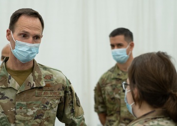 Brig. Gen. West visits West Michigan Vaccine Clinic, Grand Rapids