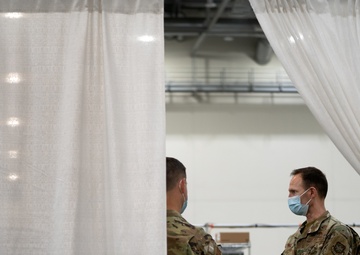 Brig. Gen. West visits West Michigan Vaccine Clinic, Grand Rapids