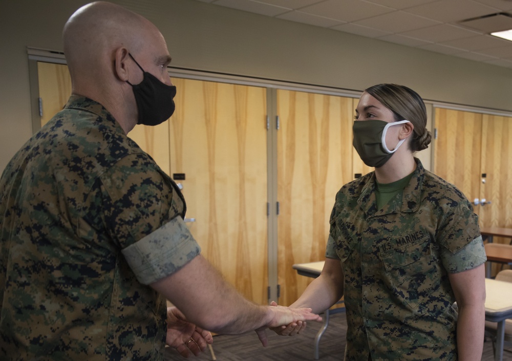 Sergeant Major Black Visits the 8th Marine Corps District