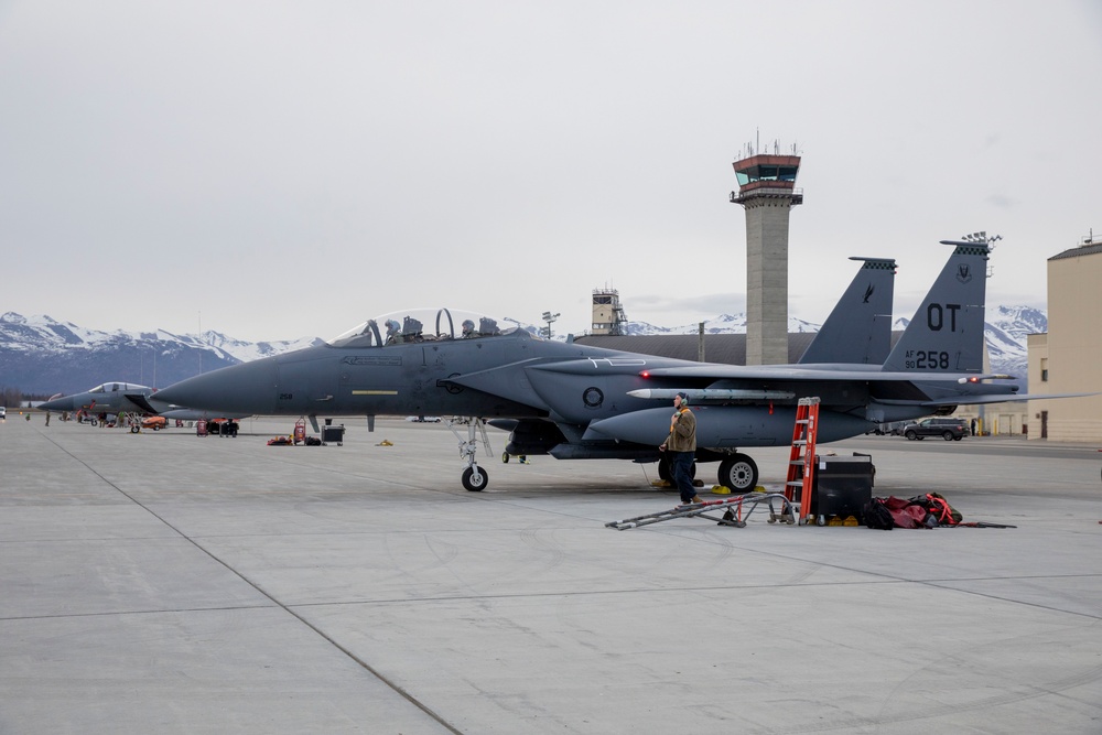 F-15E Strike Eagles participate in Alaskan-based exercise