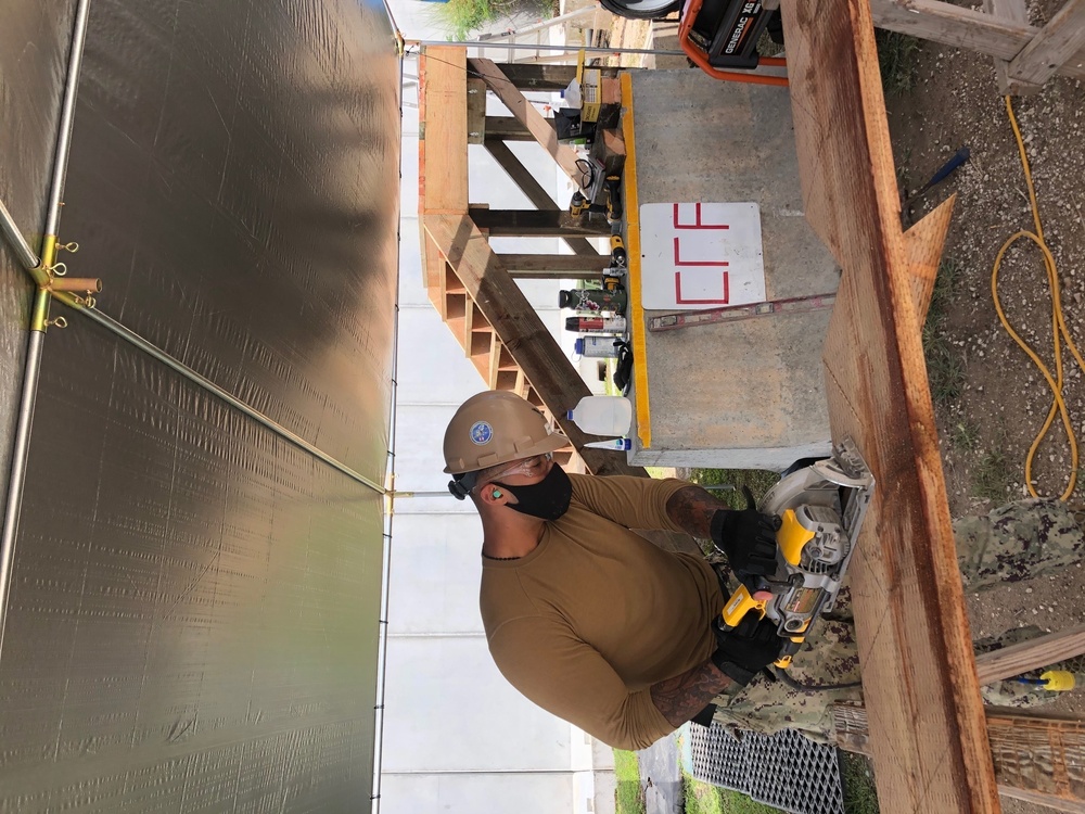 NMCB 11 Restores Guard Towers for THAAD Site