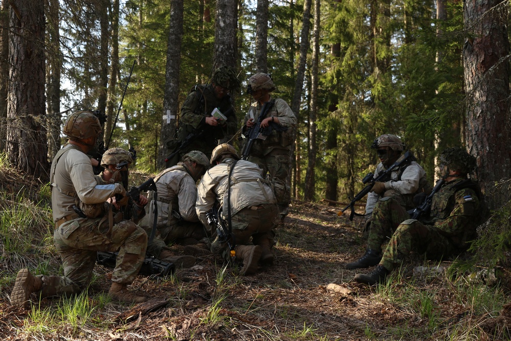 Stronger Together: US and Estonian scouts train Swift Response 21