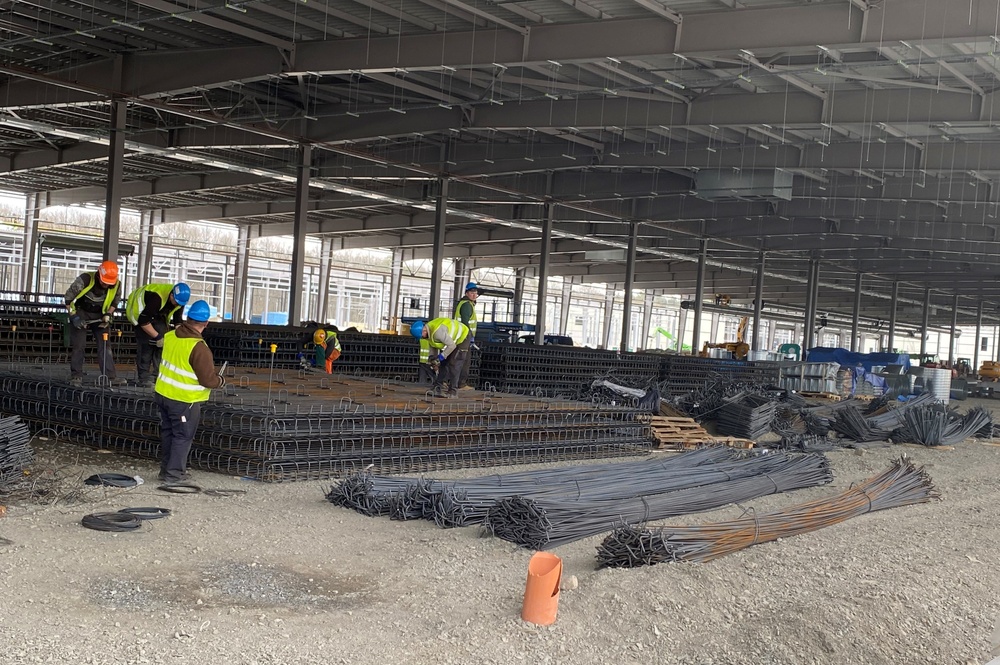 405th AFSB command team visits APS-2 construction site in Poland