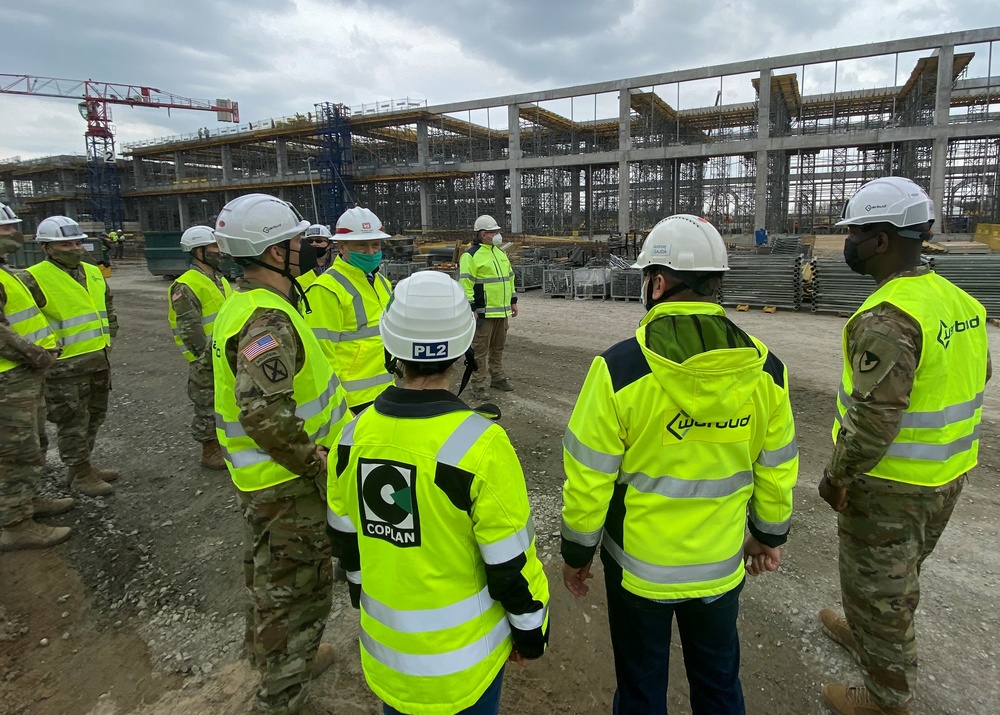 405th AFSB command team visits APS-2 construction site in Poland