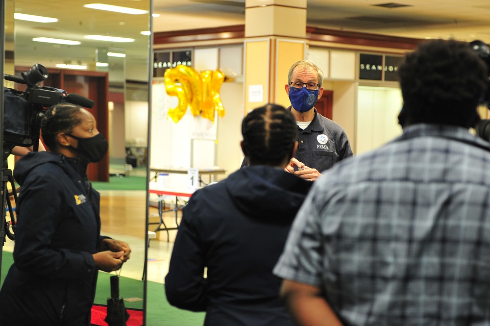 FEMA Provides COVID-19 Vaccinations at the Community Vaccination Center in Norfolk,