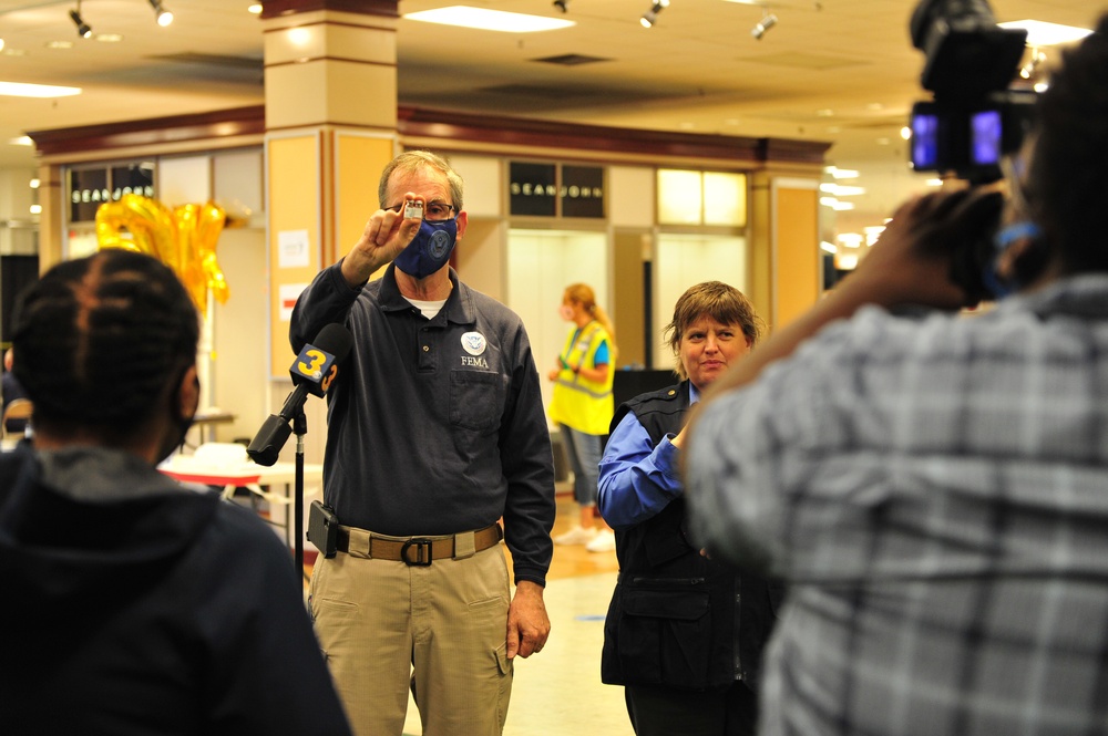 FEMA Provides Support at COVID-19 Community Vaccination Center in Norfolk