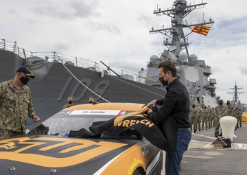 NASCAR’s Kurt Busch Visits USS Jason Dunham (DDG 109)