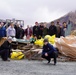 Coast Guard Cutter Stratton crew members clean up Spit Head Beach, Alaska