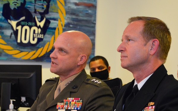 Chief of Navy Reserve briefs congressional members of the House Appropriations Committee