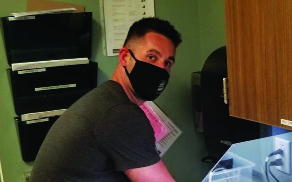 Michigan National Guard Soldier on the offense against COVID-19