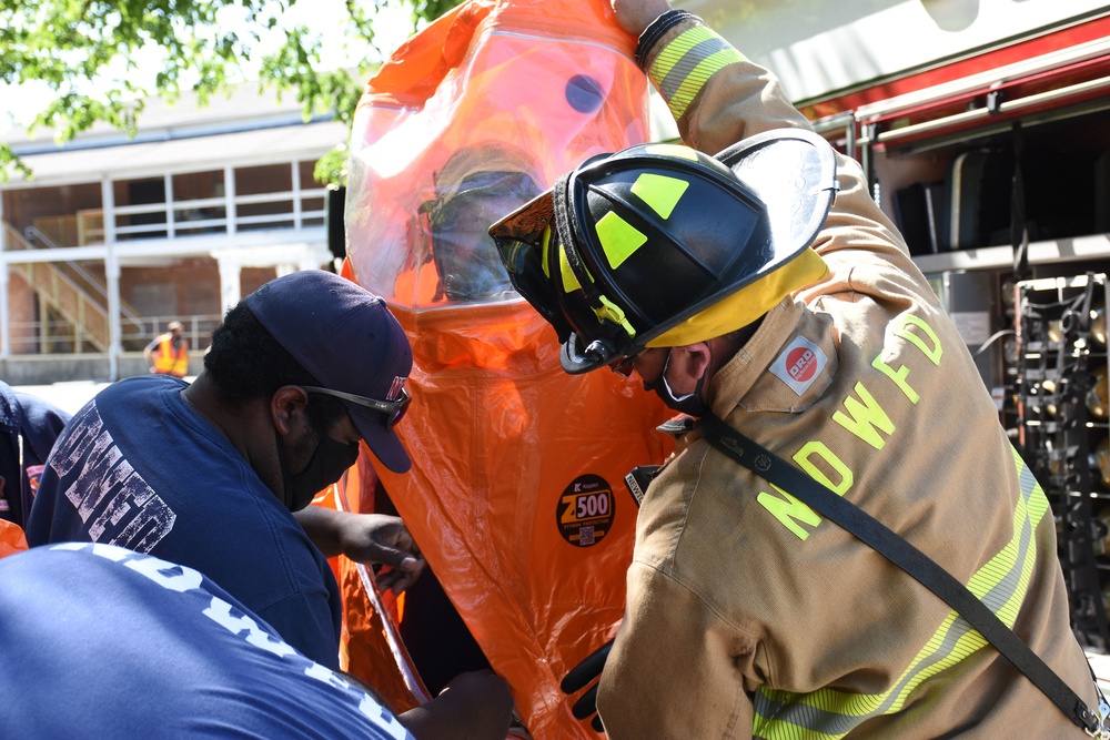 First Responders Conduct Hazardous Material (HAZMAT) Drill at NSF Indian Head