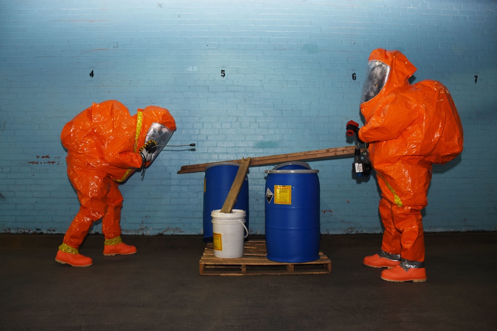 First Responders Conduct Hazardous Material (HAZMAT) Drill at NSF Indian Head