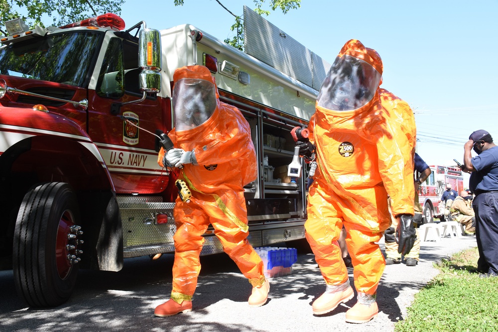 First Responders Conduct Hazardous Material (HAZMAT) Drill at NSF Indian Head