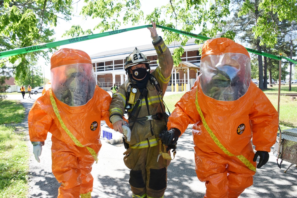 First Responders Conduct Hazardous Material (HAZMAT) Drill at NSF Indian Head