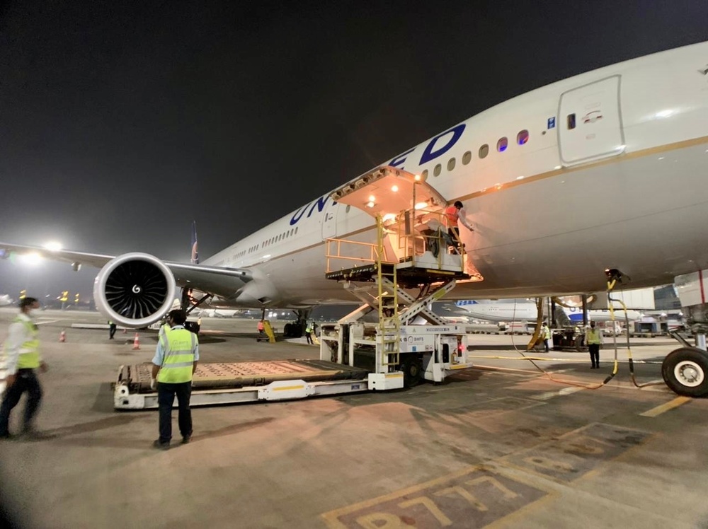 The fourth of several emergency COVID-19 relief shipments from the United States arrives in India.