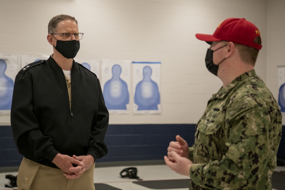 Rear Adm. Michael Wettlaufer tours RTC