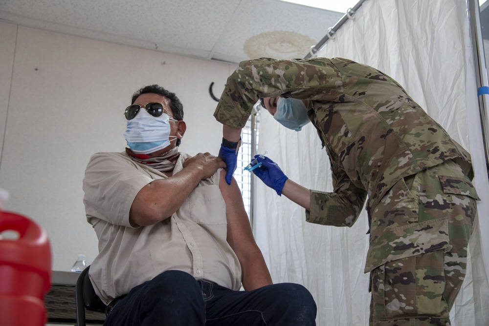 AZNG provides vaccinations to tribal members of the Tohono O’odham Nation