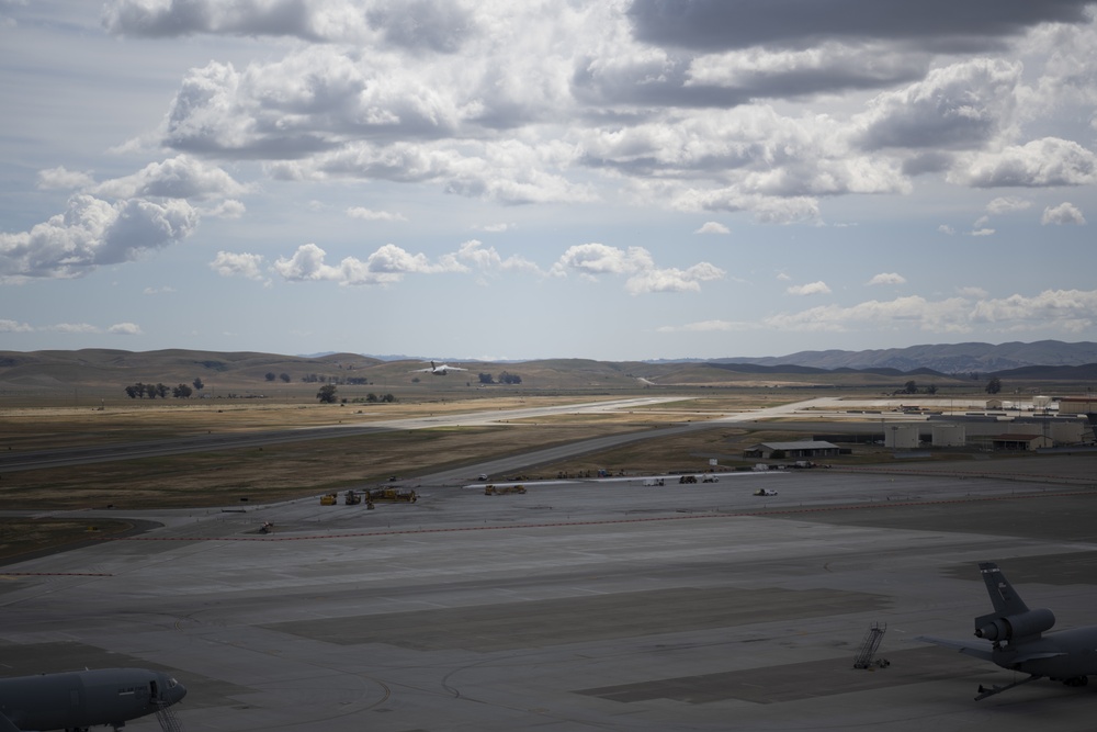 Photos of aircraft on the 60th AMW flight line