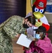 Fredbird visits the St. Louis Community Vaccination Center