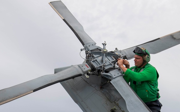 Maintenance Aboard USS Charleston (LCS 18)