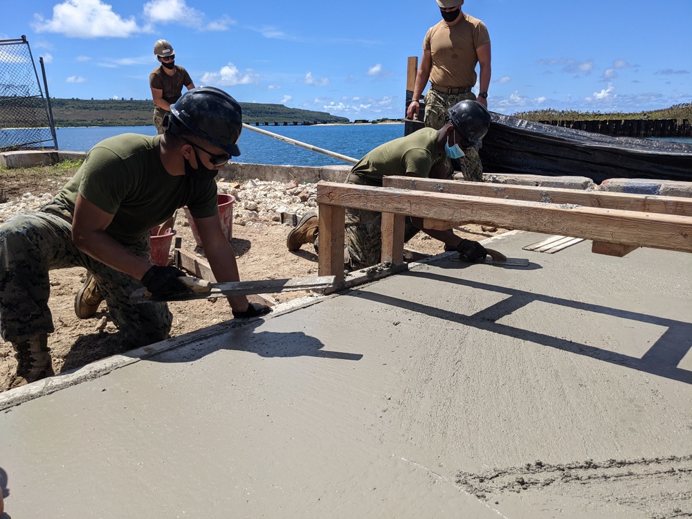 Mooring Bollard Concrete Finishing