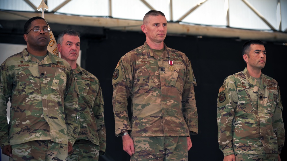 380th Expeditionary Civil Engineer Squadron change of command ceremony