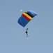 Army belgian paratroopers jump on Chièvres Air Base