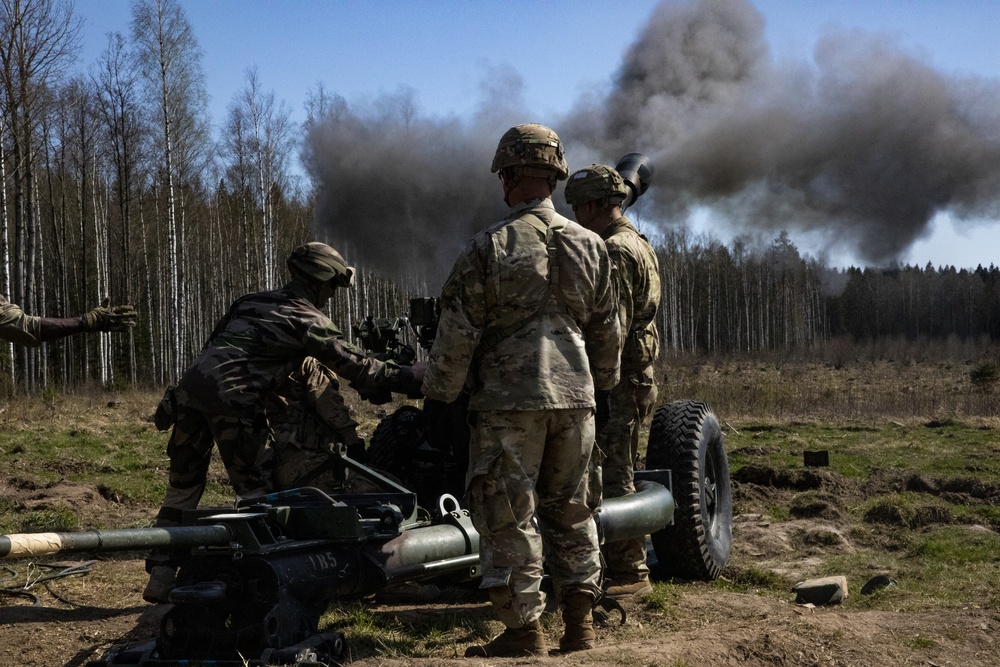 1-319 FA conducts LFX in Estonia