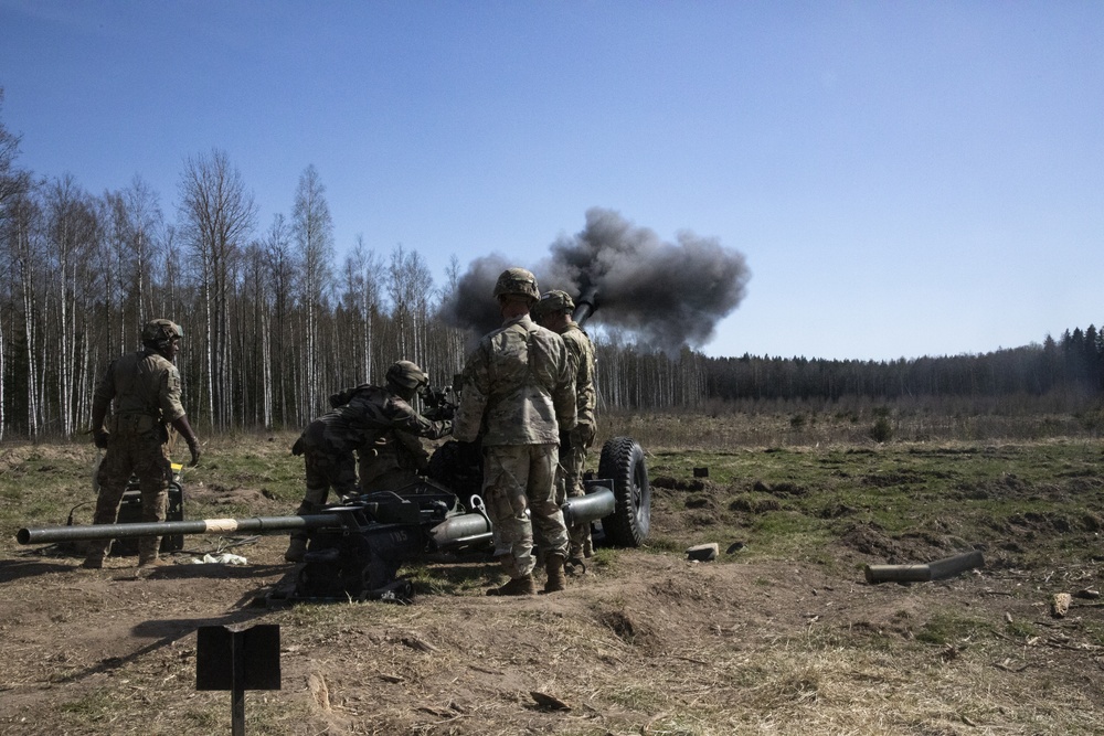 1-319 FA conducts LFX in Estonia