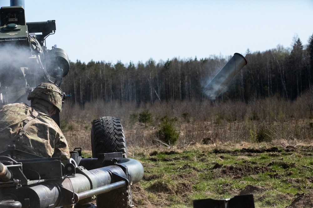 1-319 FA conducts LFX in Estonia