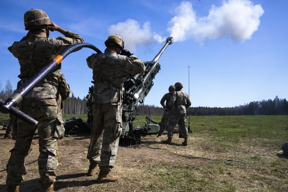 1-319 FA conducts LFX in Estonia