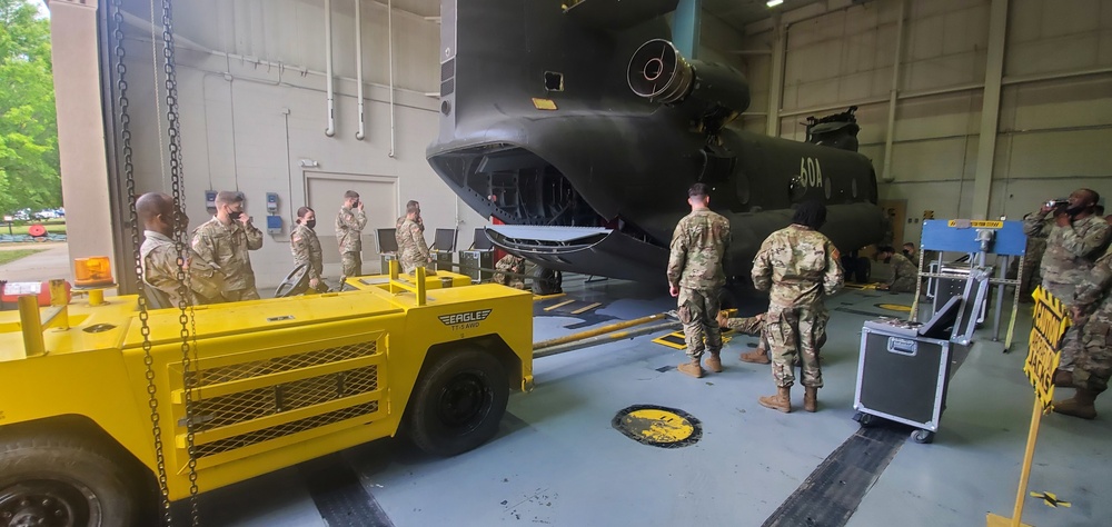 ALC Students conduct aircraft weight and balance during Culminating Event week.