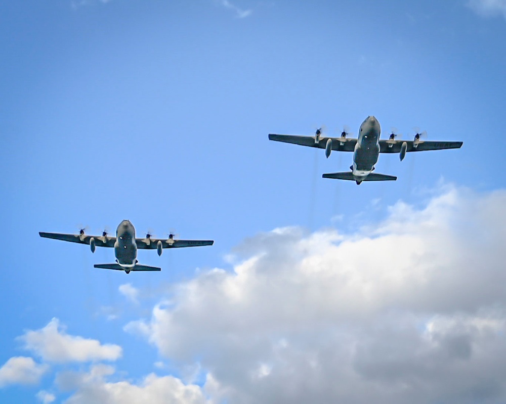 103rd conducts flyover at 2021 Hartford Yard Goats home opener