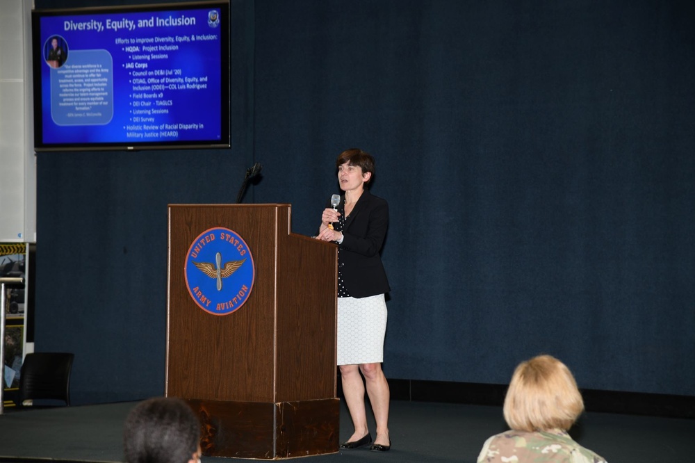 U.S. Army OTJAG senior executive speaks at Fort Rucker