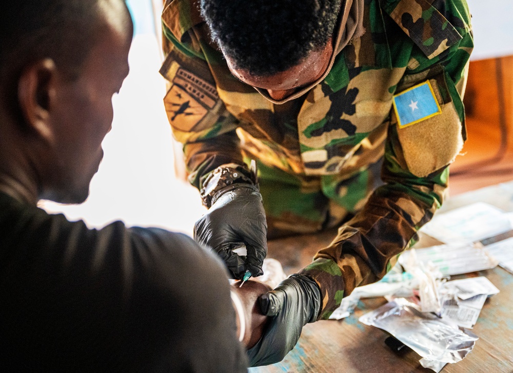 U.S. forces conduct medical training with Danab Brigade