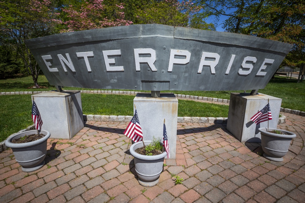 USS Enterprise stern plate