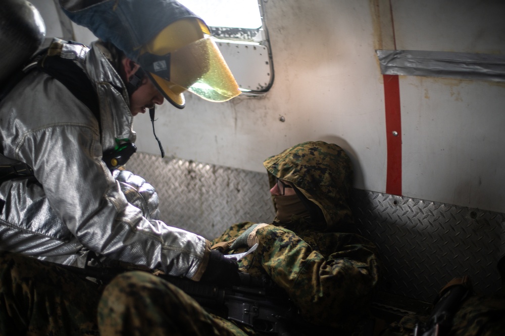 15th MEU Marines, Sailors and Cold Bay residents conduct joint mass casualty drill for Northern Edge 2021