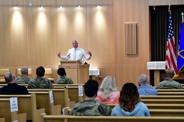 Team Hill gathers in Legacy Chapel for National Day of Prayer